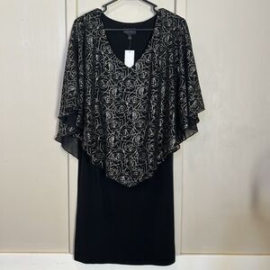 NWT Womens Dress 8 Chiffon Shawl Office Career Professional Business Casual